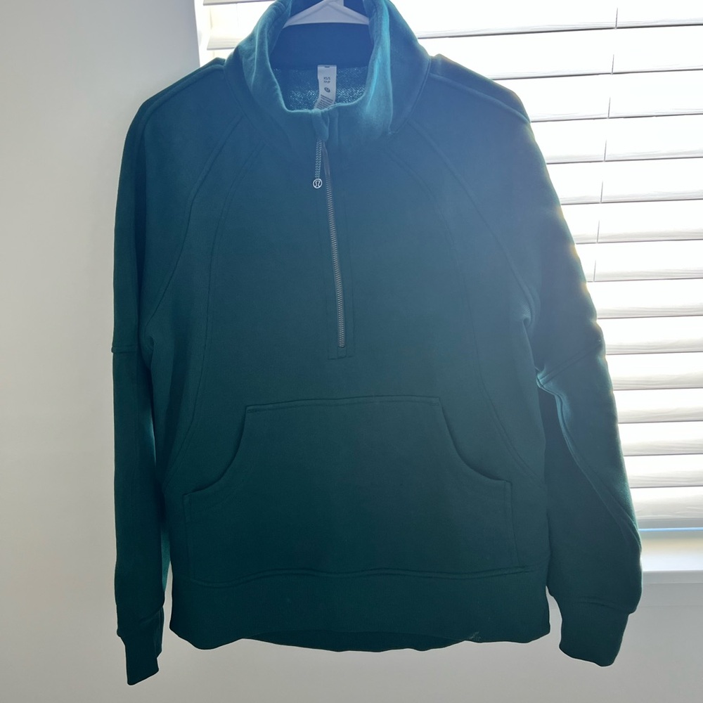 lululemon athletica Men's Teal Zip-Up Sweater